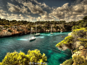 Paradise found...
Amazing bay on Mallorca, Spain. by Dave Benz 